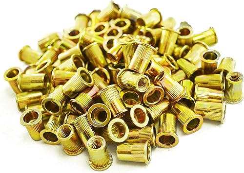 Astro Pneumatic Tool RN8M - Tuercas remachadoras de acero M8 de 0.315 in (100 piezas)