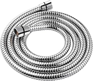 YOO.MEE Shower Hose 79 inch (6.5 Ft.) for Handheld Showerhead, Stainless Steel, Chrome