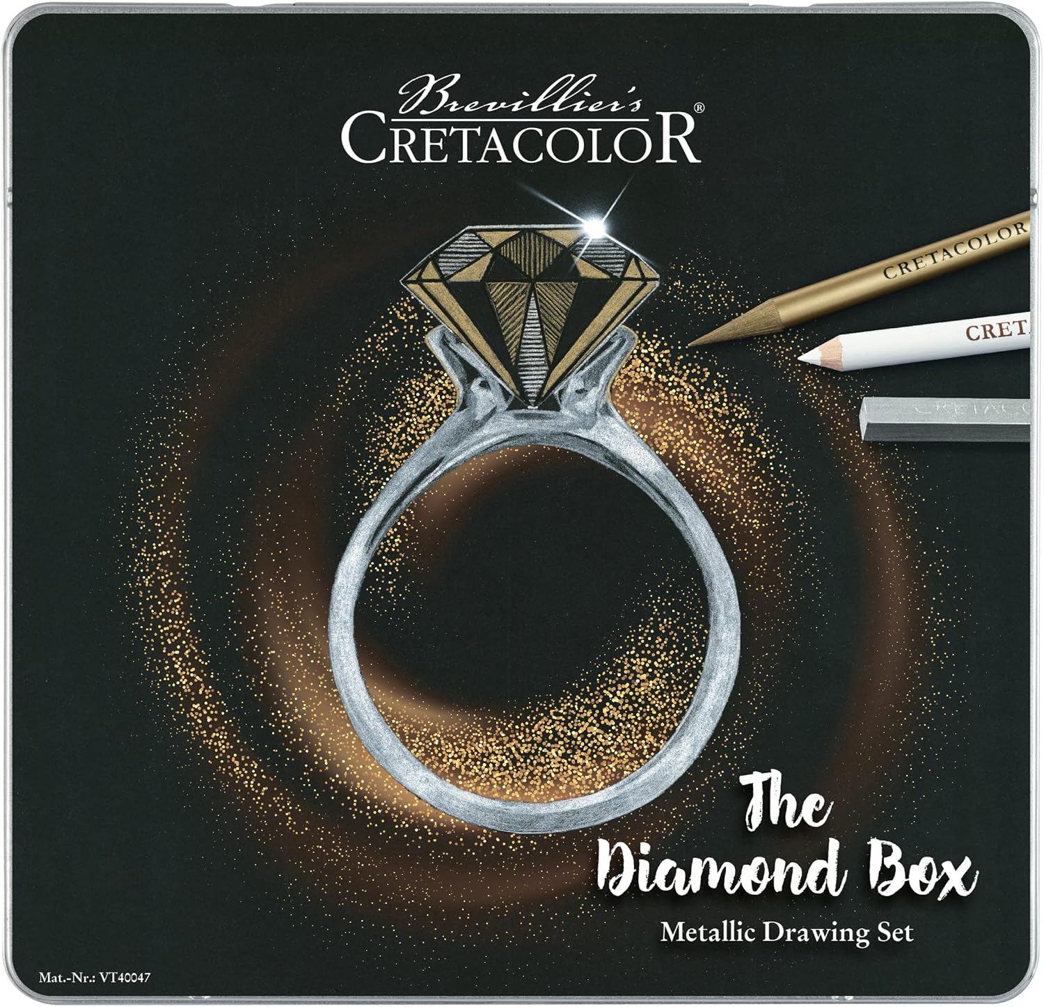 Cretacolor The Diamond Box Metallic Drawing 15-Piece Set