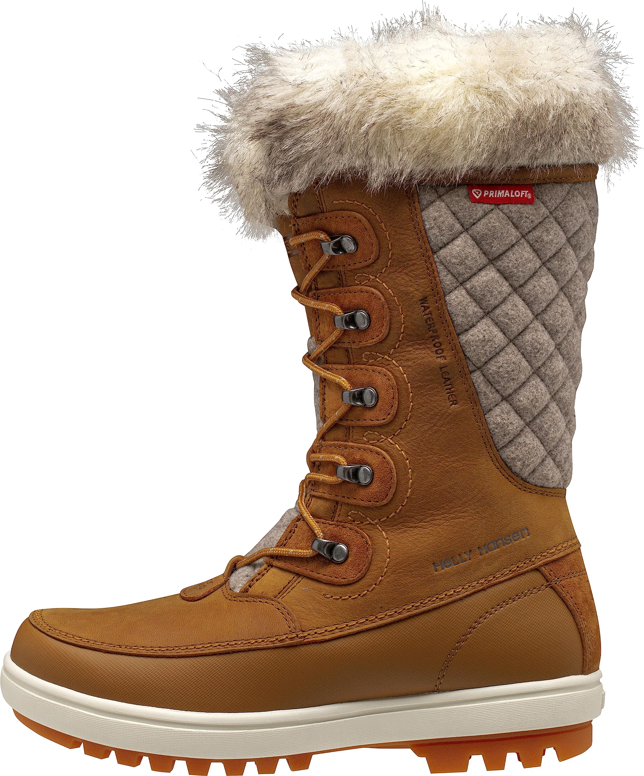 Helly-Hansen Garibaldi VL Insulated Winter Boots for Women - Waterproof Nubuck Leather, Faux Fur Lined, Eco Ortholite Comfort Footbed, Max-Grip