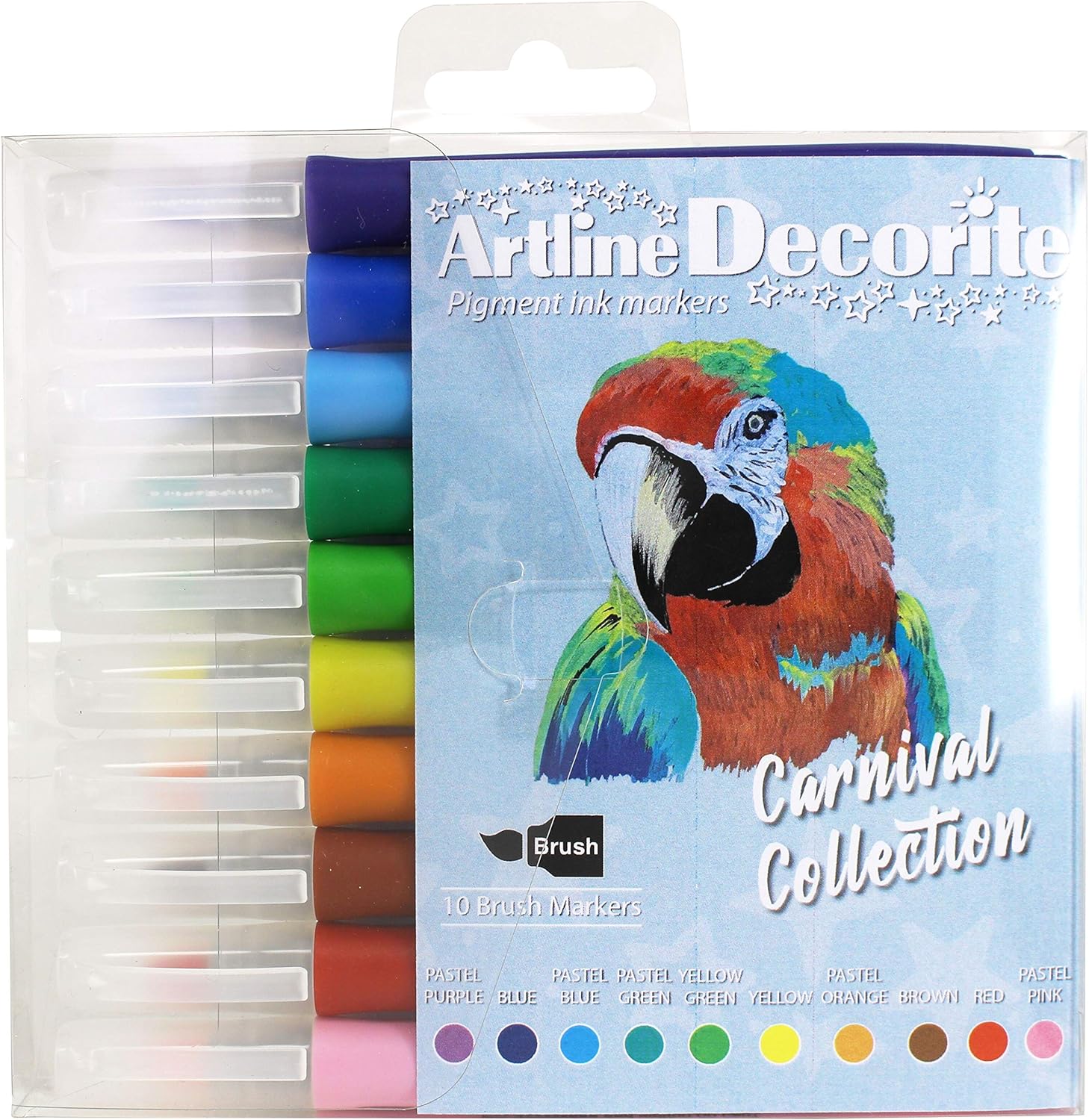 artline decorite brush pen