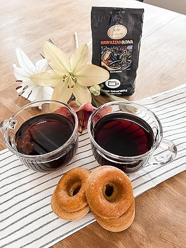 Hawaiian Kona - Café especial 100% auténtico 1 bolsa de 12 onzas, café (muy fino) tostado medio