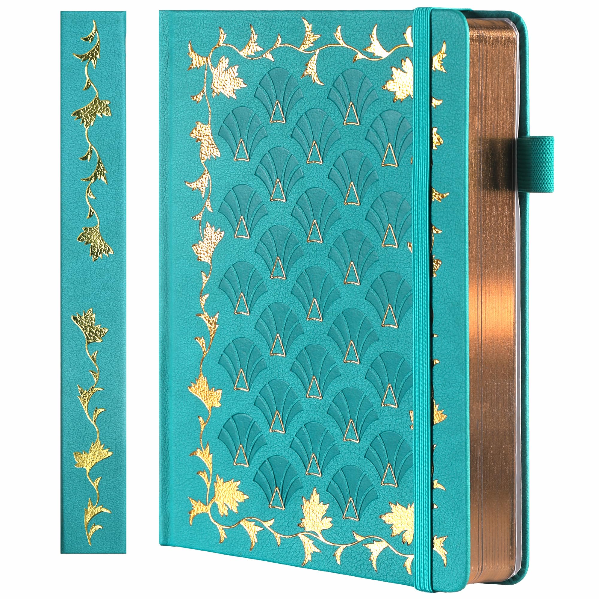 TIEFOSSI Bullet Dot Journal, Vintage Journal Notebook for Women Men, 160 GSM 192 Premium Pages, A5 Hardcover Journaling Notebooks Gift, for Travel Office Daily Writing