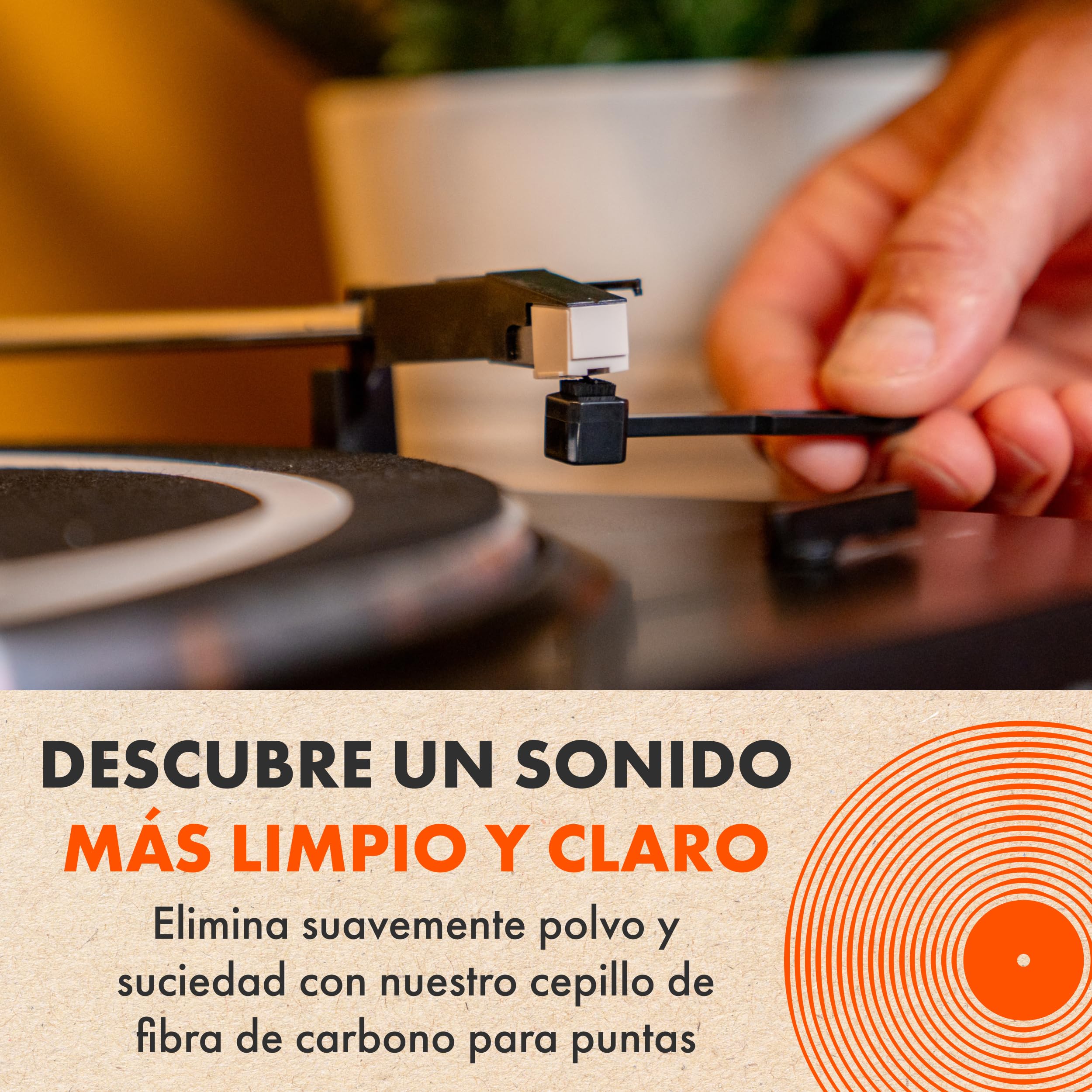 5 En 1 Kit De Limpieza Vinilos SPINCARE | 200ml Limpiador Vinilos De Discos | Antiestatico Cepillo | Limpia Agujas Tocadiscos | Paño De Microfibra | Soporte De Secado Y Exhibición