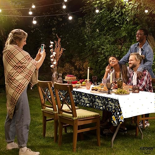 Miniatura 9 de KatchOn, Mantel XtraLarge de Año Nuevo, 108 x 54 pulgadas, paquete de 3, manteles de Nochevieja, suministros de fiesta de Año Nuevo 2025, mantel de