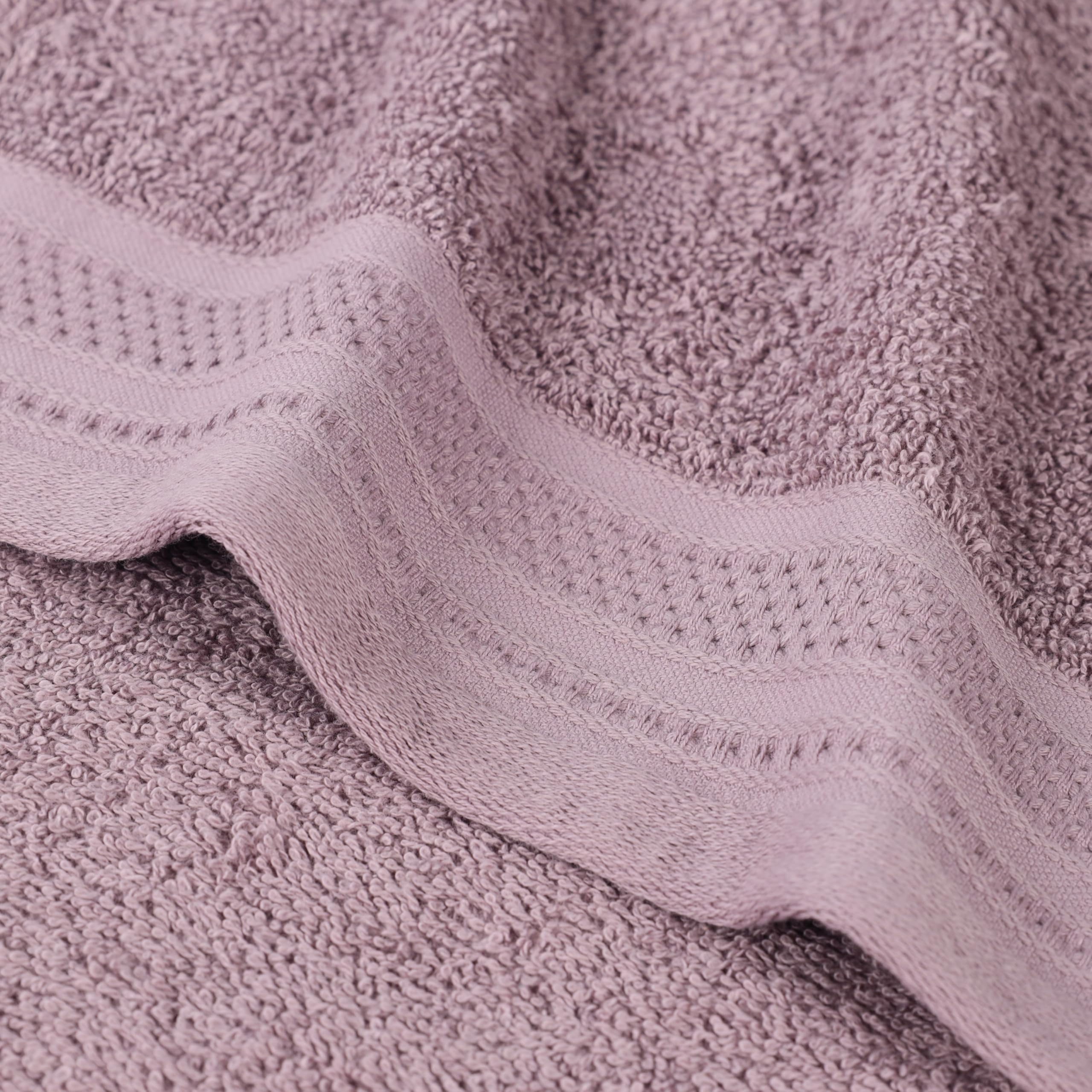 SUPERIOR Asciugamani Jacquard a Nido d'Ape in Cotone 100%, Nebbia Marina, 12 PC Set