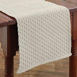Park Designs Cream Chadwick Braided Farmhouse Table Runner 36 Inch | 13x...
