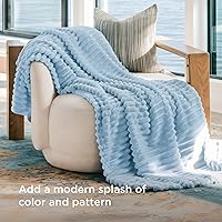 Vista 41 de Bedsure GentleSoft Twin Blanket for Couch - Cozy Soft Blankets for Women, Cute Small Fleece Throws for Girls, Light Grey, 60x80 Inches