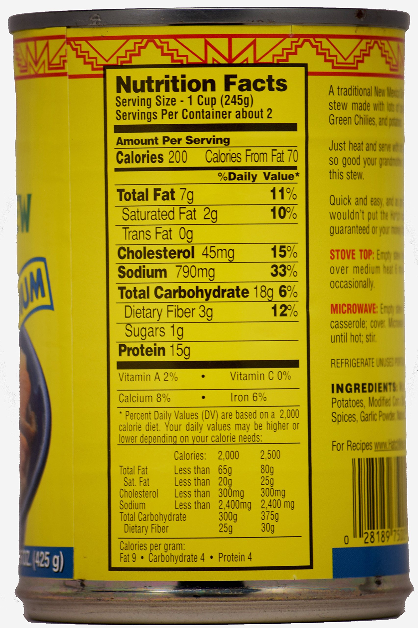 Hatch Green Chile Stew with Pork (Pack of 6)