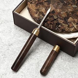 Stainless Steel Ice Pick with Safety Cover, Ice Breaker Tool with Wood Handle for Kitchen, Bar, Breaking Ice Blocks, and Handling Frozen Food