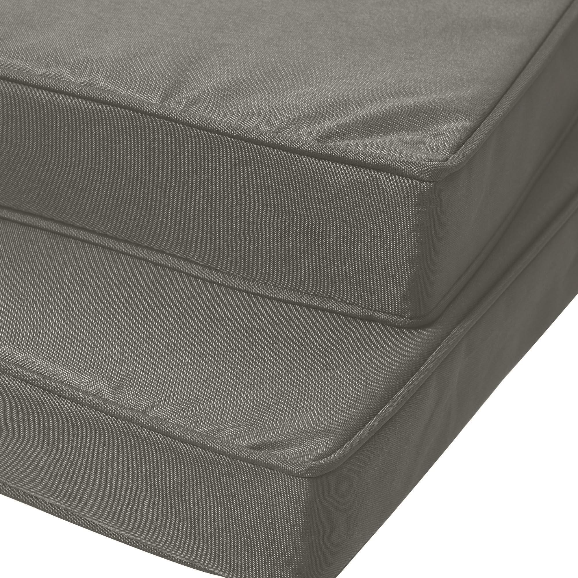 Outsunny Lot de 2 Coussins de Chaise de Jardin 45L x 45l cm Gris Foncé