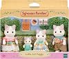 Sylvanian Families - 5738 Milk Cat Family Figurines for Dollhouse