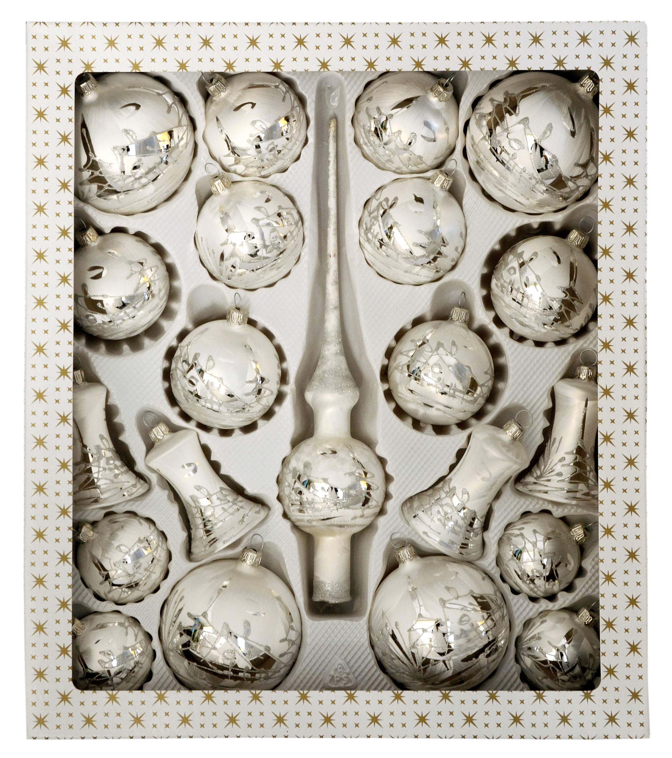 Jingle Bells Lauscha Christbaumkugel Sortiment 21teilig Weihnachten, Winterzauber Küche, Haushalt & Wohnen