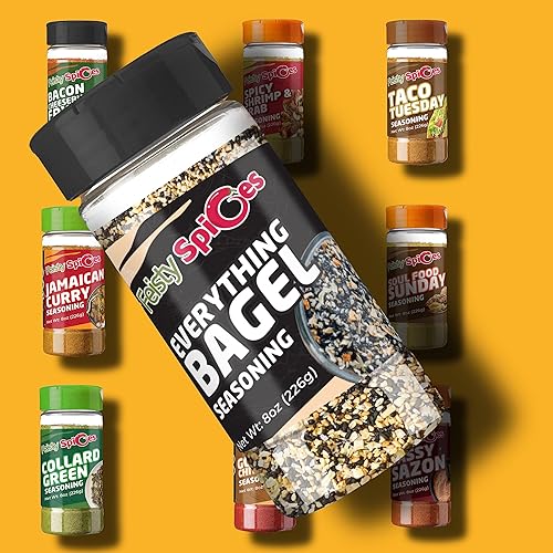 Miniatura 3 de Feisty Spices Condimento Everything Bagel, 8 onzas, especias perfectas para envolturas, huevos y ensaladas de papa; sin MSG, sin gluten; Kosher,