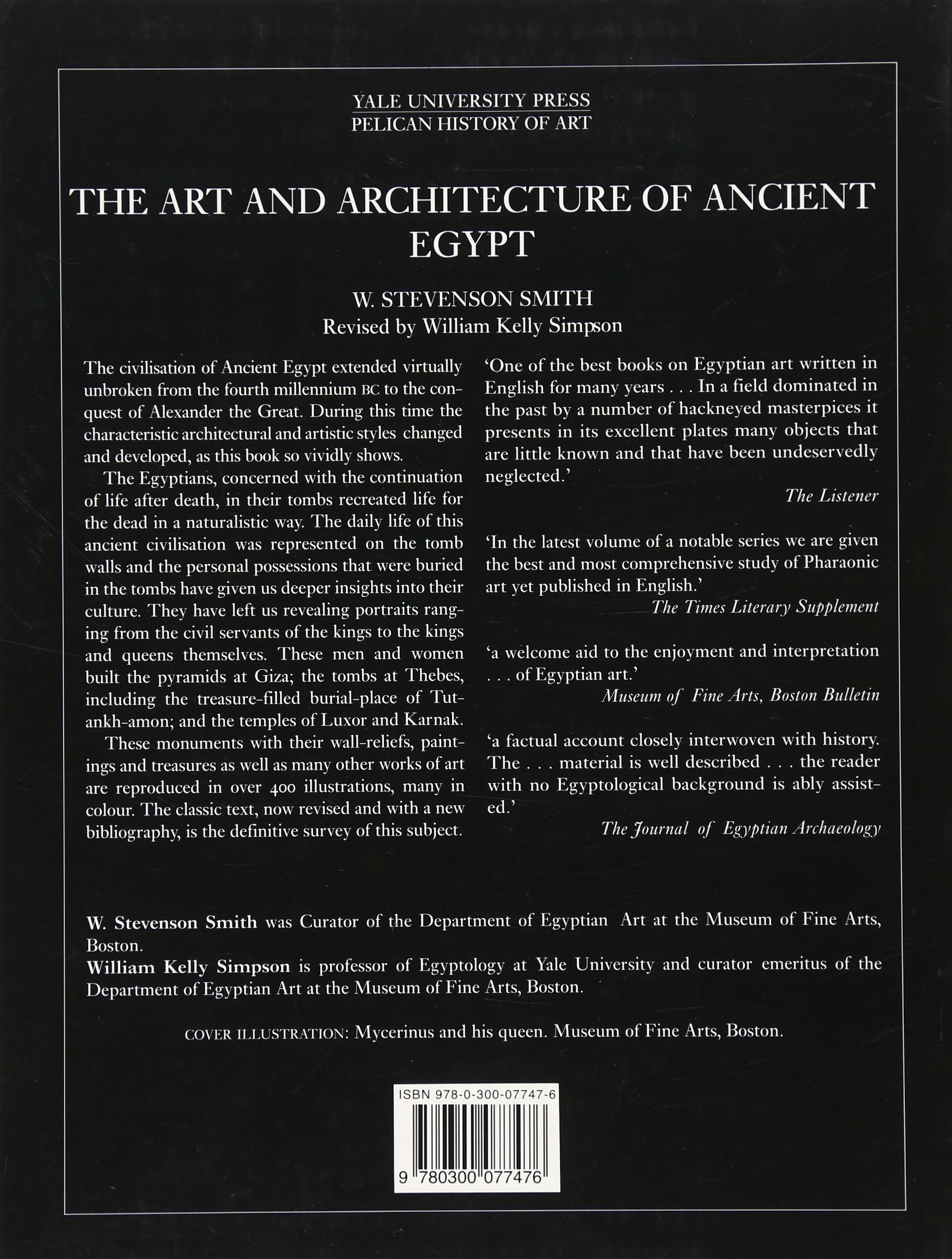 The Art and Architecture of Ancient Egypt (The Yale University Press Pelican History of Art Series)