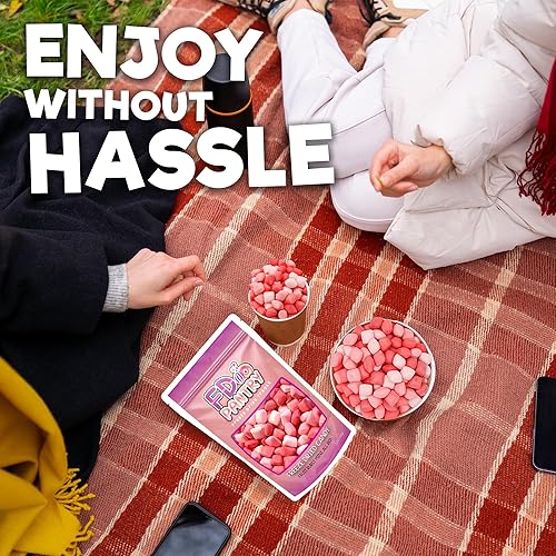 Miniatura 5 de Bolas de Caramelo de Fruta Liofilizada Mini Todas Rojas l Mezcla de Caramelos Duros 5oz de Regalo en Bolsa Fresa, Ponche de Frutas, Sandía,