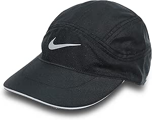 NIKE(ナイキ) キャップ 帽子 ランニング 涼しい 快適 ドライフィット ジョギング メンズ レディース 男女兼用/エアロビル テイルウィンド エリート キャップ BV2204 (010-ブラック, 57-59cm)