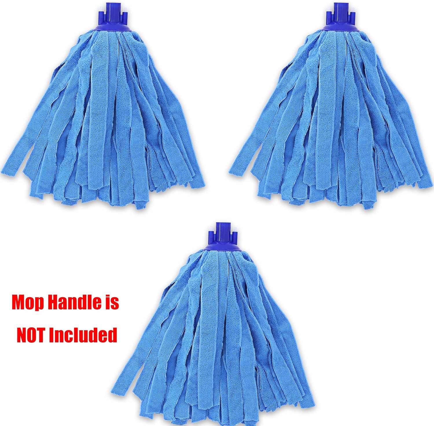 Microfiber Cloth Mop Replacement Compatible with O-Cedar Microfiber Cloth Mop Refill for 0.8" Diameter Mop Handle– 3 Packs