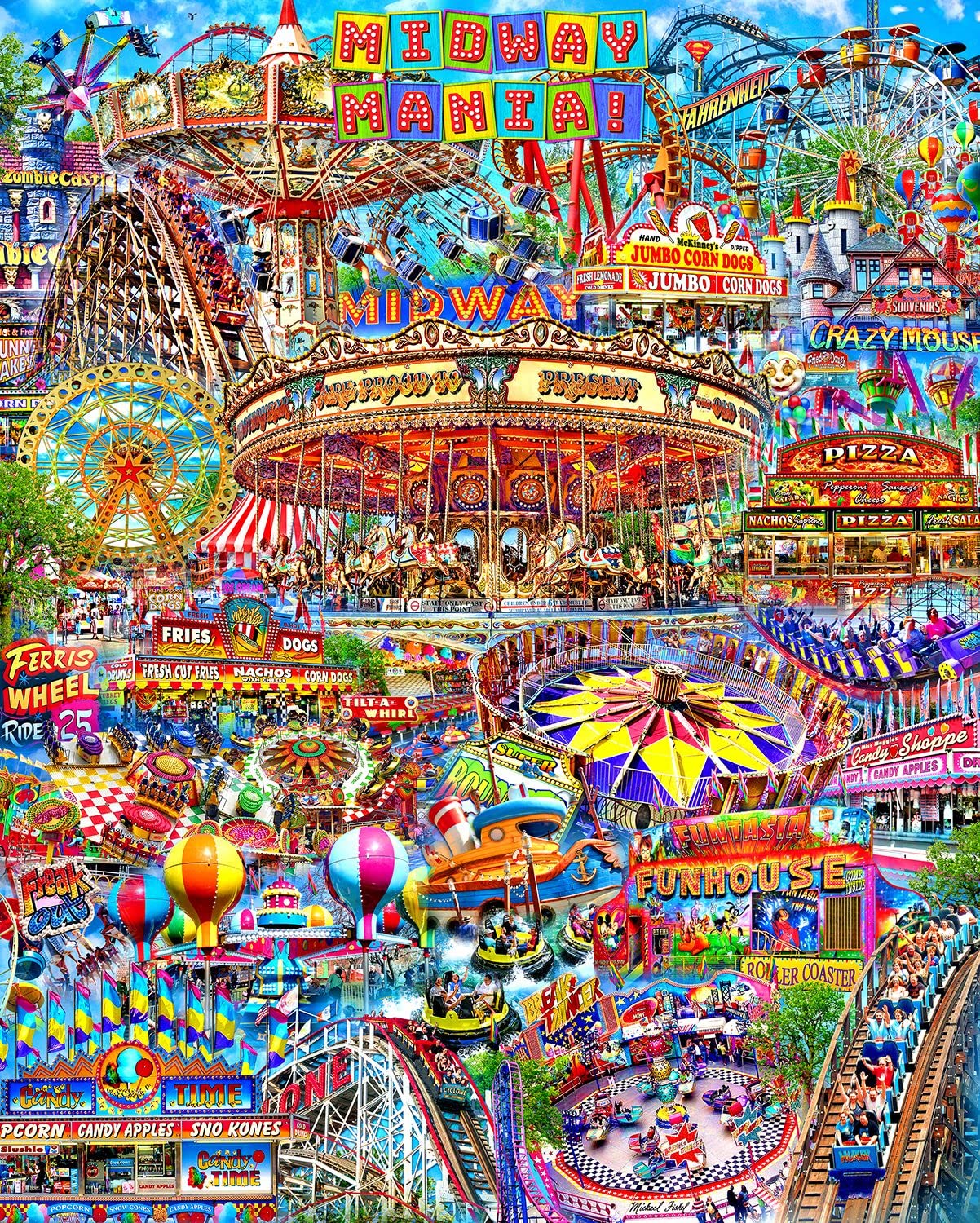 Amazon.com: Springbok Midway Mania 1000 Piece Jigsaw Puzzle for