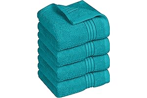 Soft and Absorbent Teal Washcloths for a Refreshing Bathing Experience