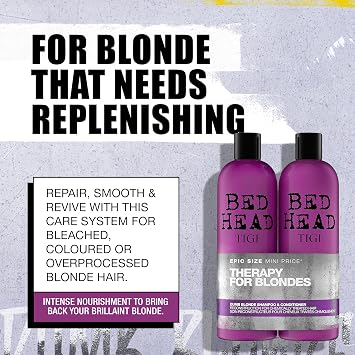 Bed Head by TIGI Dumb Blonde Shampoo, 750ml