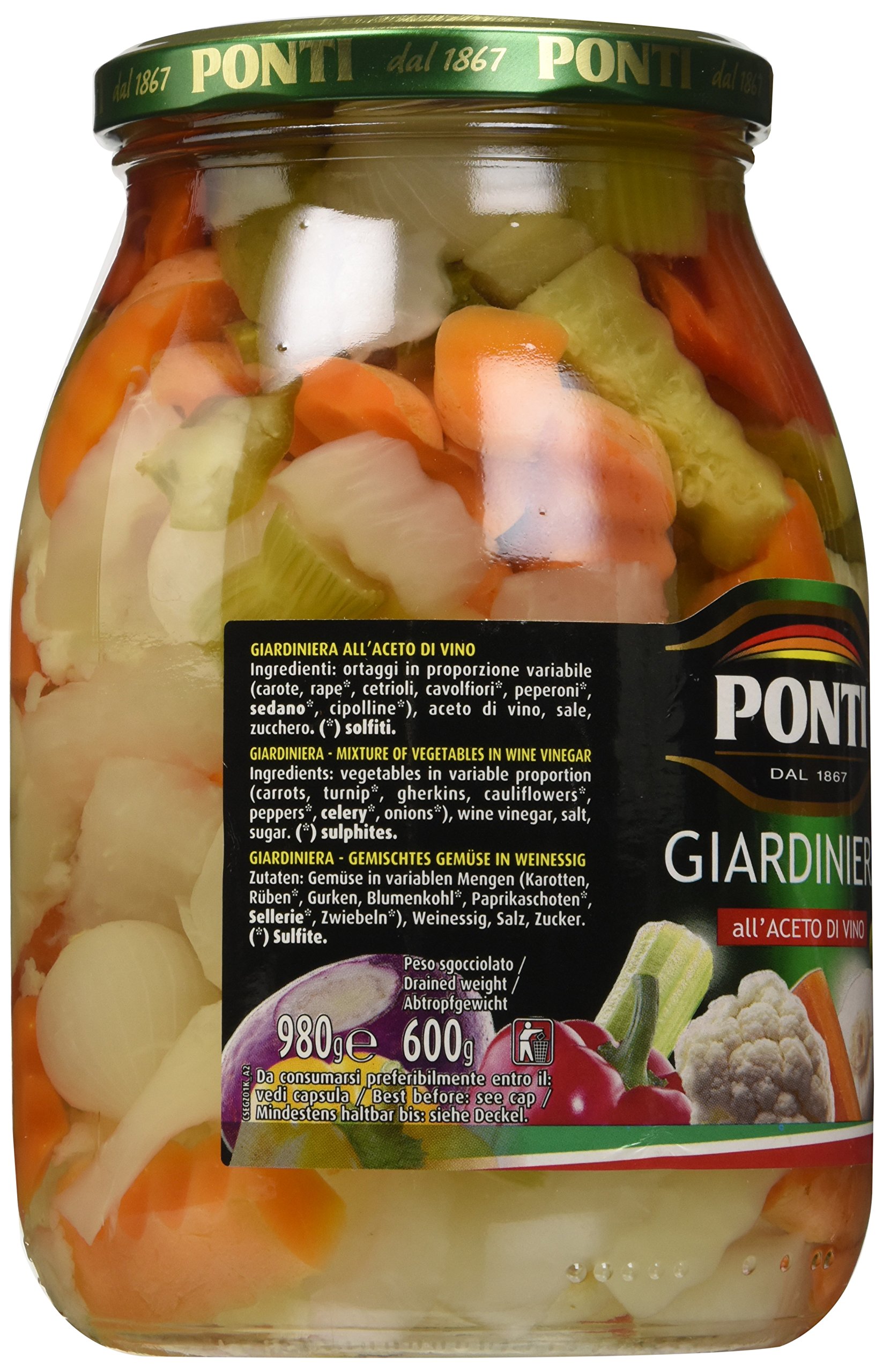 Ponti Giardiniera, T6 - 6 Vasi da 980 gr