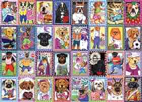 海外製パズル Festive Dogs - 1000ピース x 4 海外製パズル Festive Dogs - 1000ピース x 4