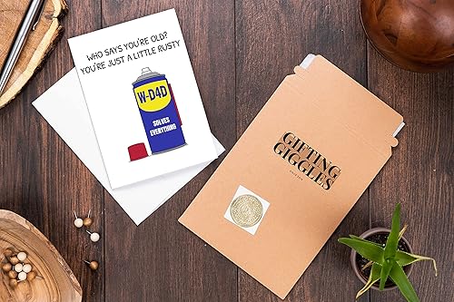 Miniatura 4 de GIFTING GIGGLES Divertida tarjeta de feliz cumpleaños para papá  de hijo, hija, niños, hijos, todos nosotros  Gran regalo de feliz cumple para