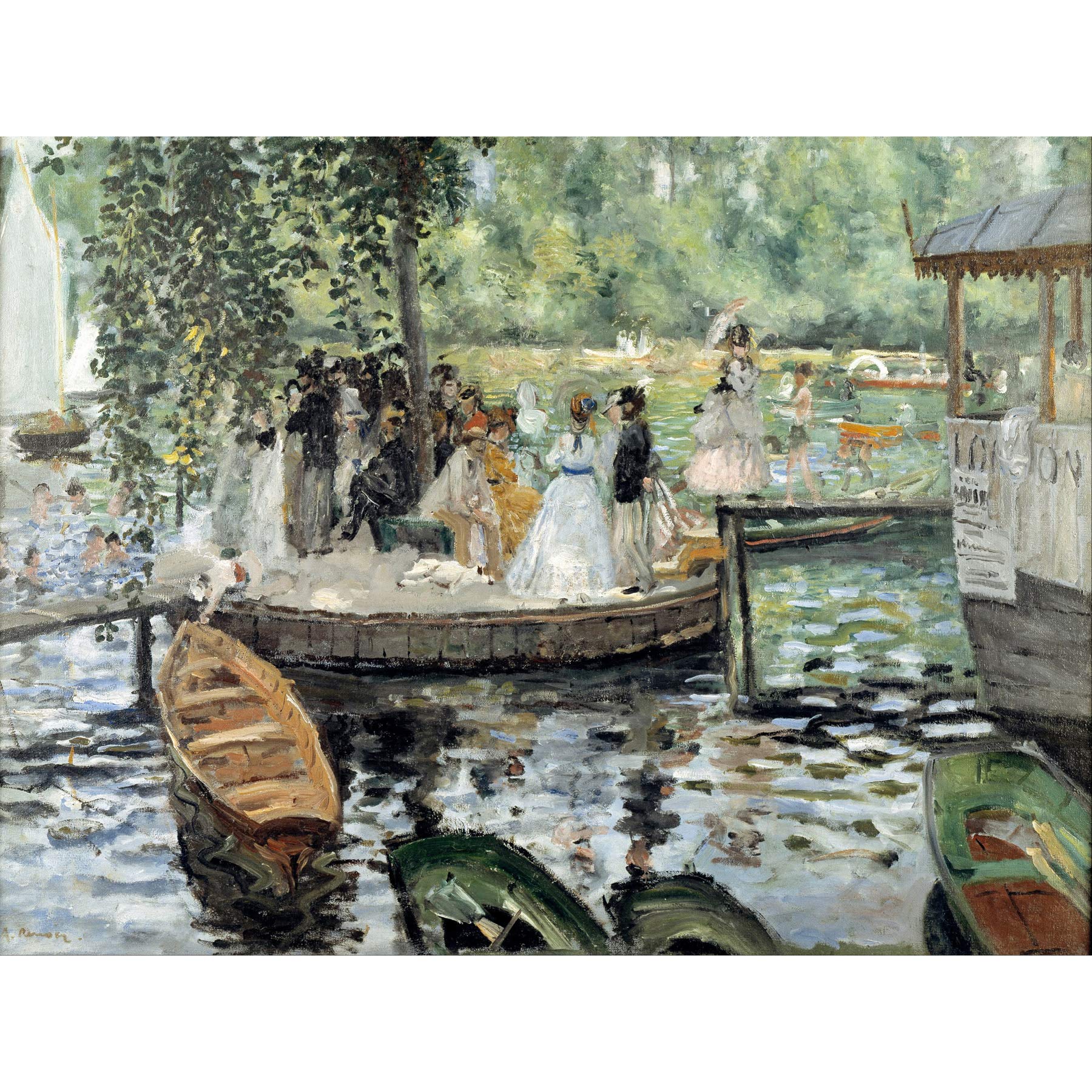 Auguste Renoir La Grenouillere Large Art Print Poster Wall Decor Premium Mural