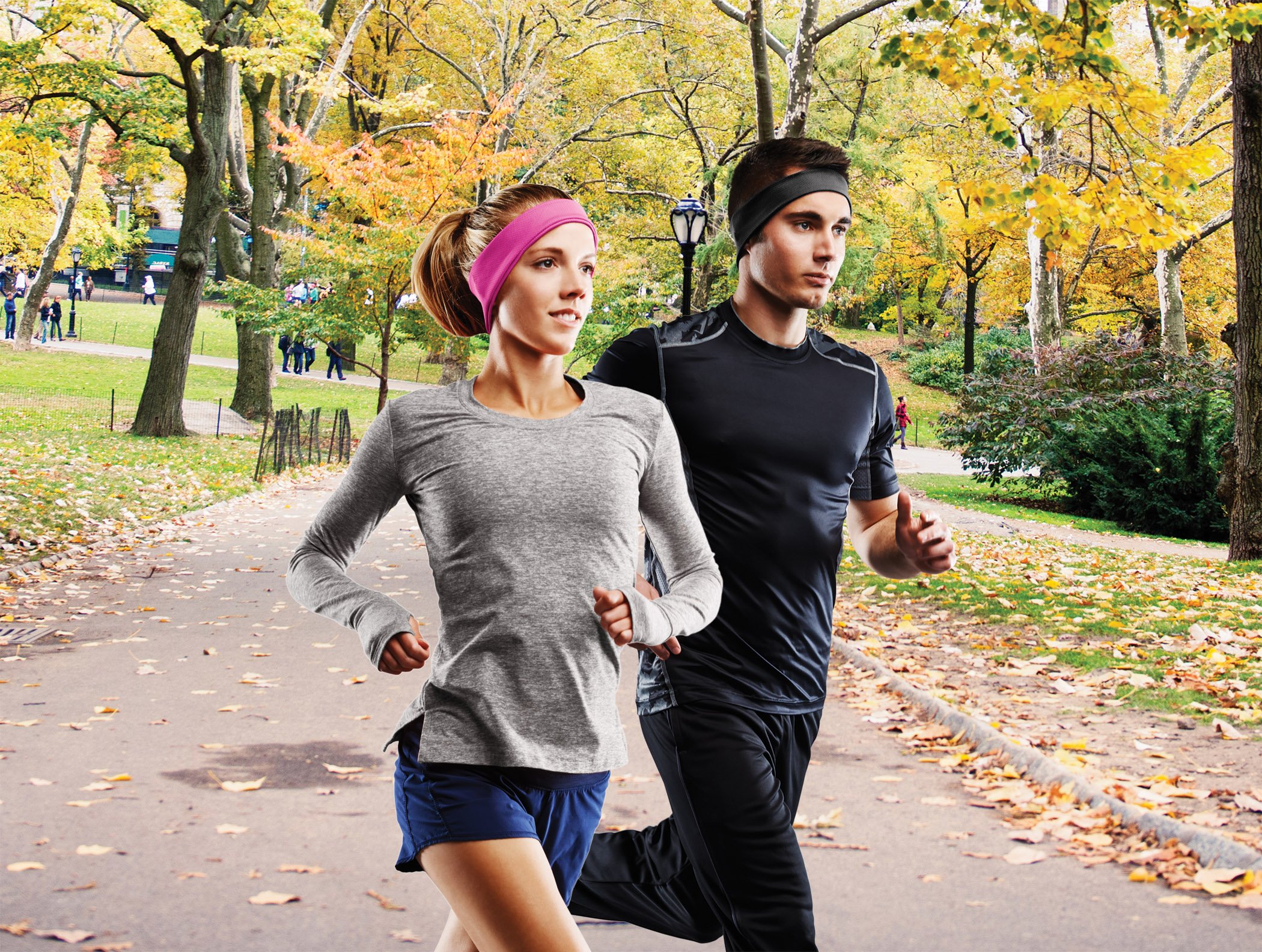 AcousticSheep RunPhones Wireless | Bluetooth Headphones for Running, Exercise & More | Flat Speakers | Rechargeable Battery Lasts Up to 10 Hours | Wild Orchid (Size L) 1