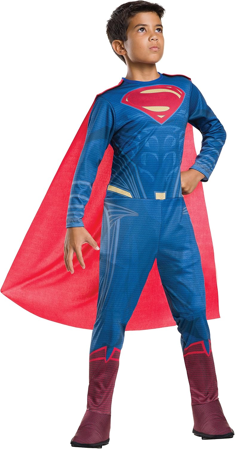 Rubie's Costume Superman Per Ragazzi - T-shirt Con Finta Cravatta, Taglia M