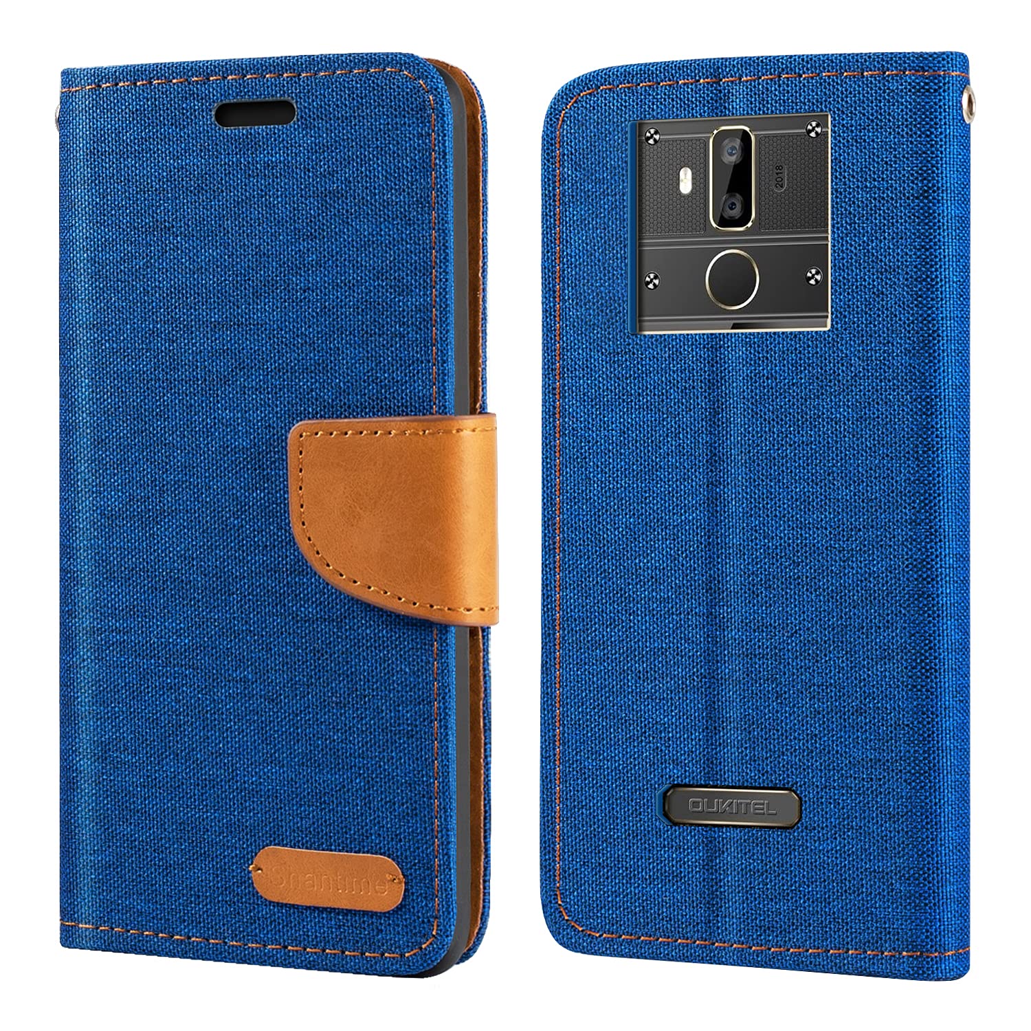 Oukitel K7 Case, Oxford Leather Wallet Case with Soft TPU Back Cover Magnet Flip Case for Oukitel K7 Pro