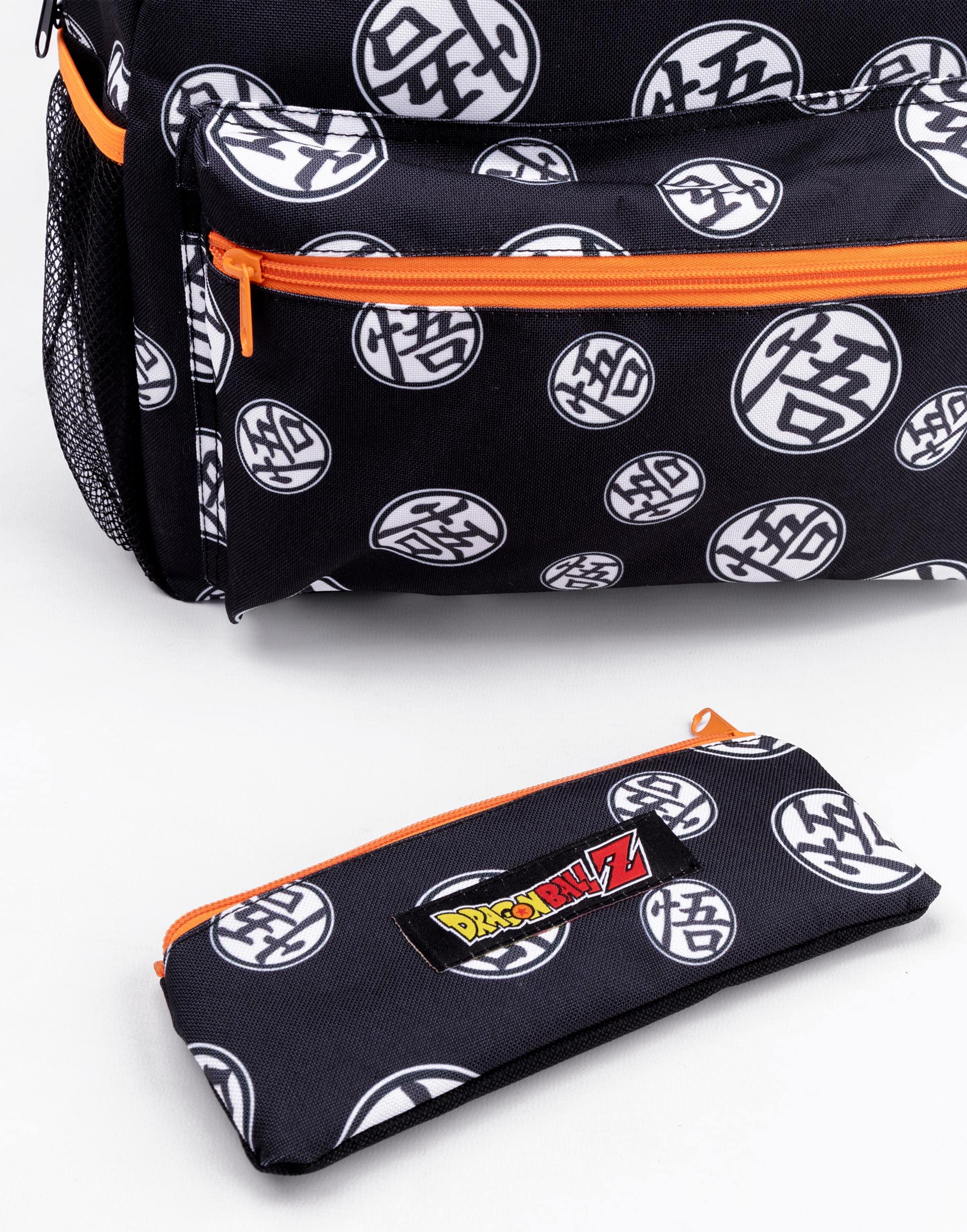 Dragon Ball Z Backpack Set 4 Piece Goku Lunch Box Bottle