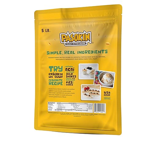 Miniatura 10 de PASOKIN - Mantequilla de cacahuete sin pegamento, vegano, manteca de cacahuete natural, hecho en Estados Unidos, paquete de valor, 1 lb