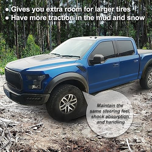 Miniatura 5 de X AUTOHAUX Kit de elevación de nivelación de espaciador de resorte de suspensión delantera de 2.5 pulgadas para Ford F150 2WD 1981-1996 para Ford