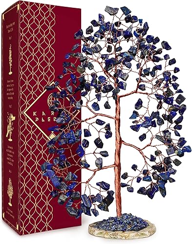 Miniatura 11 de Árbol de la vida de cristal curativo de 7 chakras, árboles bonsái hechos a mano para energía positiva, dinero y buena suerte, árbol para decoración