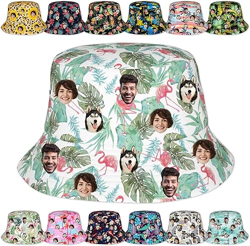 Sombreros de pescador personalizados para mujeres y hombres, diseño personalizado de tu propio texto, logotipo, foto, sombrero de pescador para