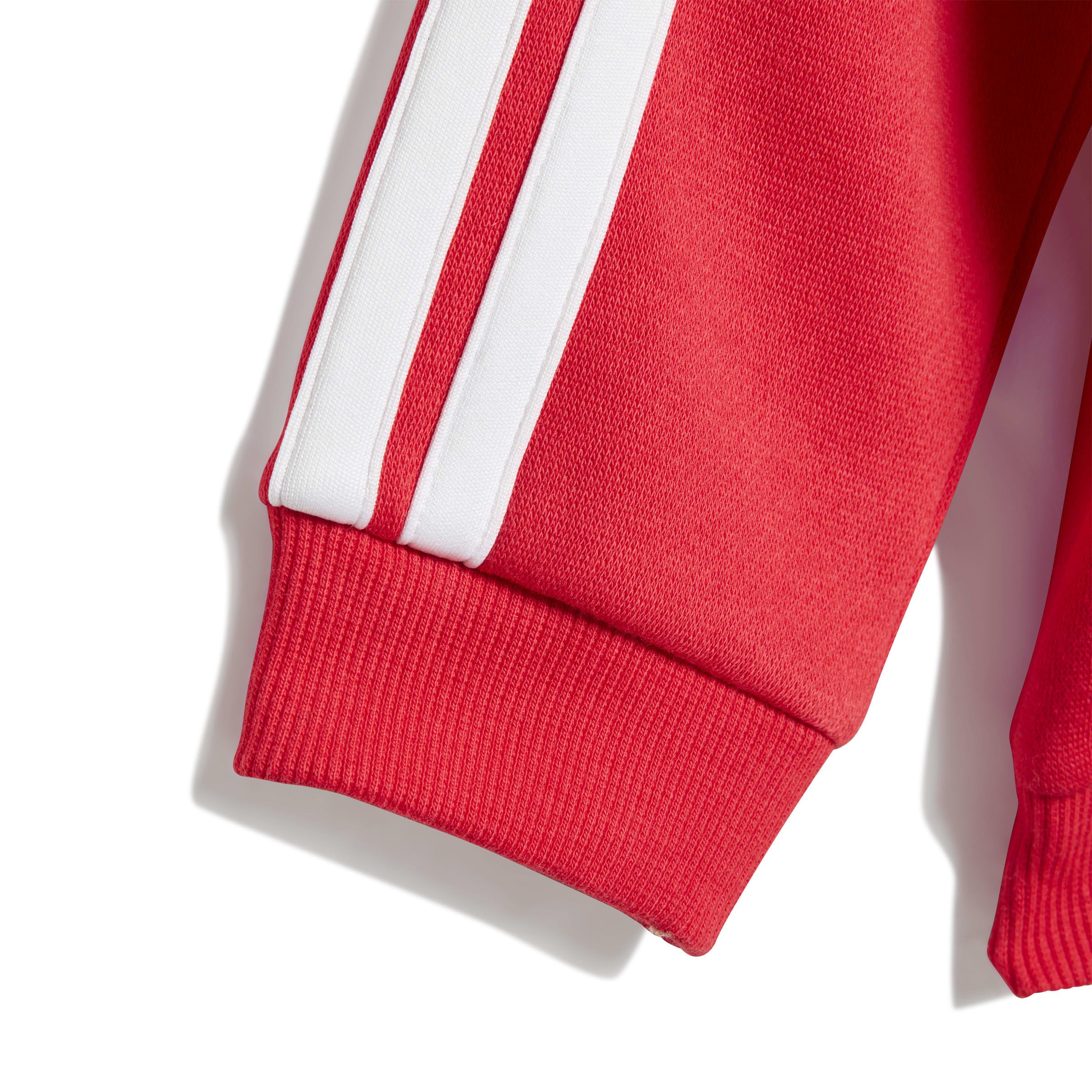 adidas Unisex bebé ESSENTIALS TIBERIO 3 STRIPES FLEECE TRACKUIT