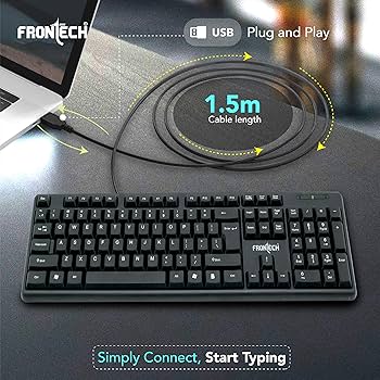 Amazon.in: Buy FRONTECH Wired Keyboard | Membrane Keys with