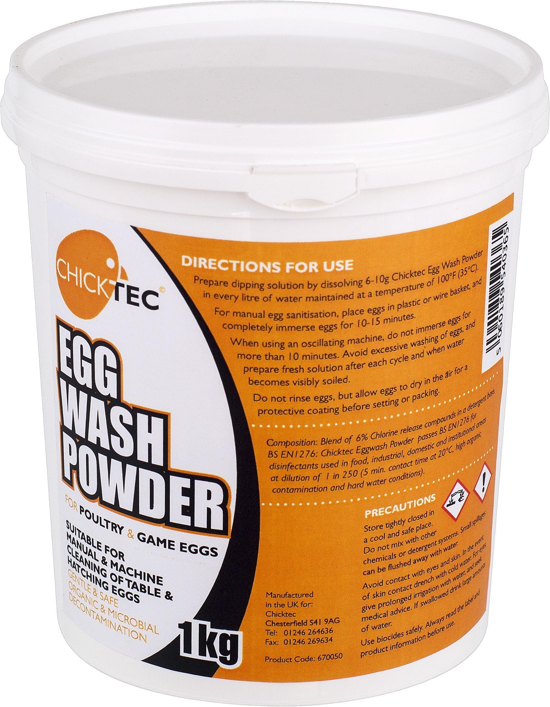 Interhatch Chicktec Egg Wash Powder (35.25oz) (May Vary)