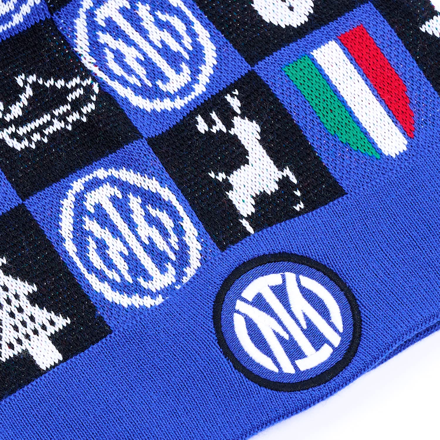 Inter Cappellino di Natale, Xmas 2021_Beanie, Berretto Unisex, Adulto, Taglia Unica, Blu