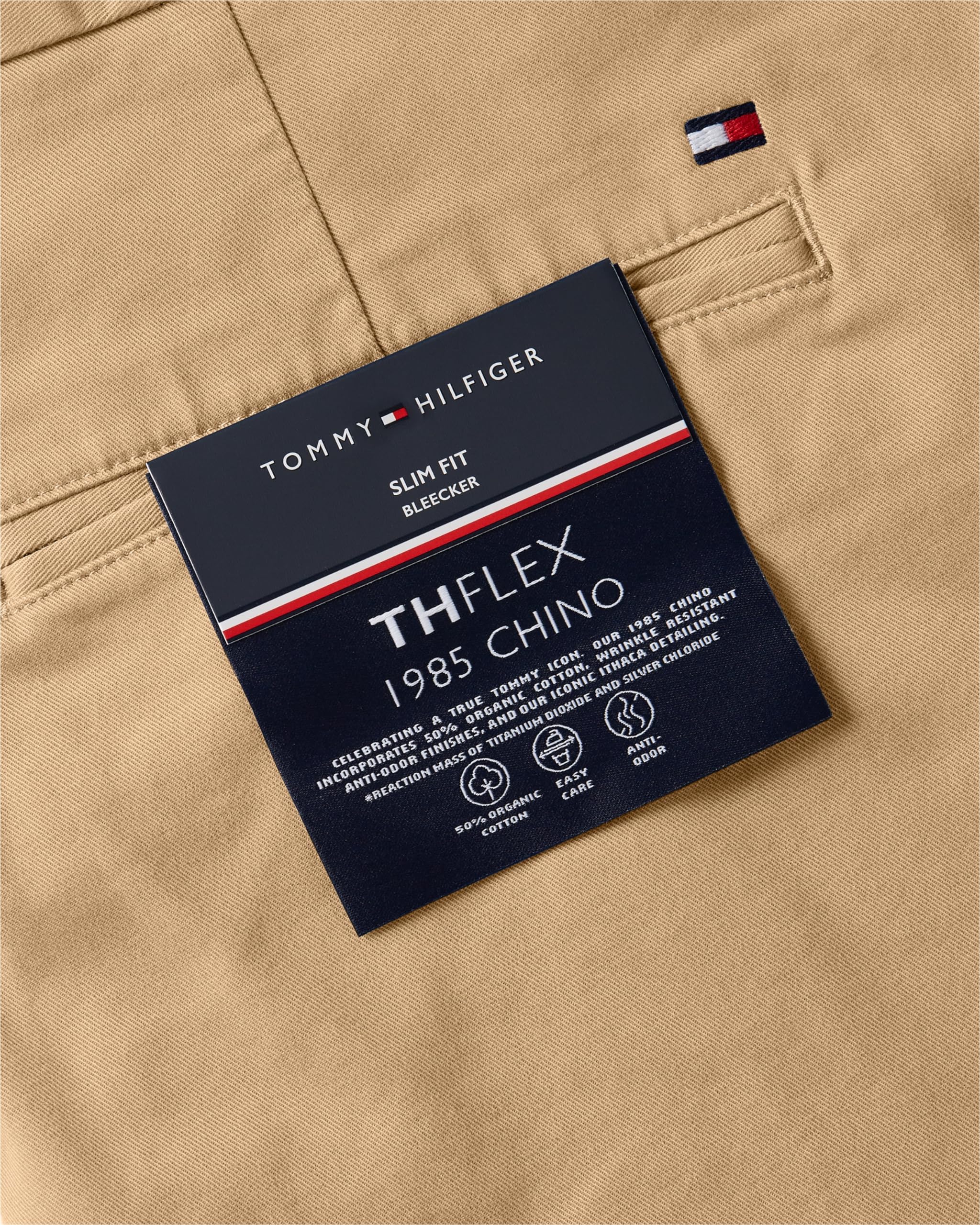 Tommy Hilfiger Bleecker Chino 1985 Pima Cotton Mw0mw26619 - Spodnie tkane Mężczyźni