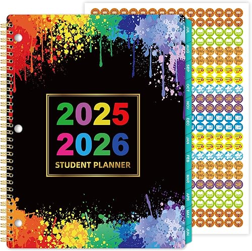 Miniatura 10 de Agenda mensual 2025, calendario mensual 2025 de enero de 2025 a diciembre de 2025, 9 x 11 pulgadas, agenda mensual 2025 encuadernada en espiral con