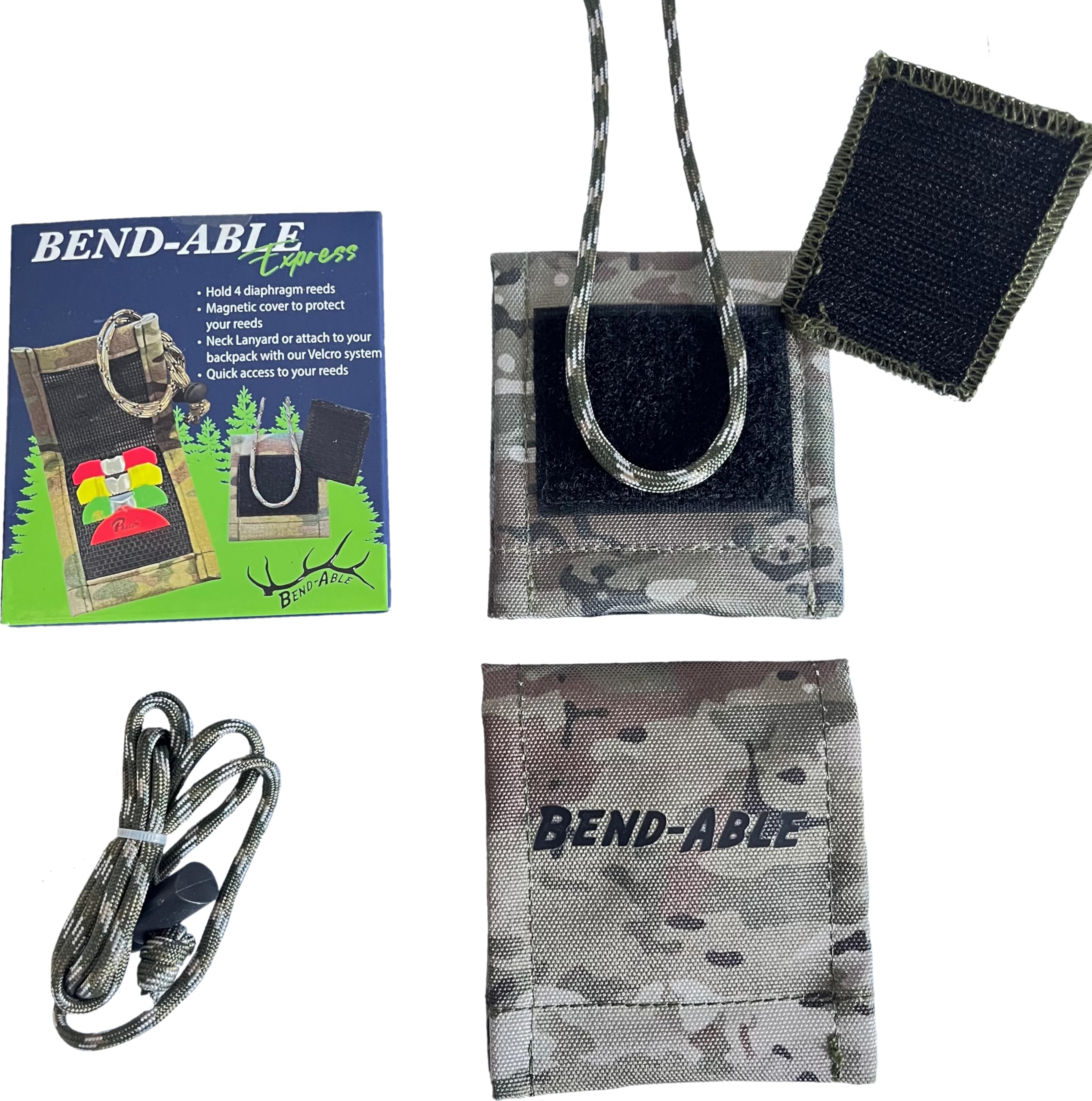 Bend-Able Guide Express Mouth Call Organizer Holds 6 Mouth Calls for Elk &Turkey Hunters