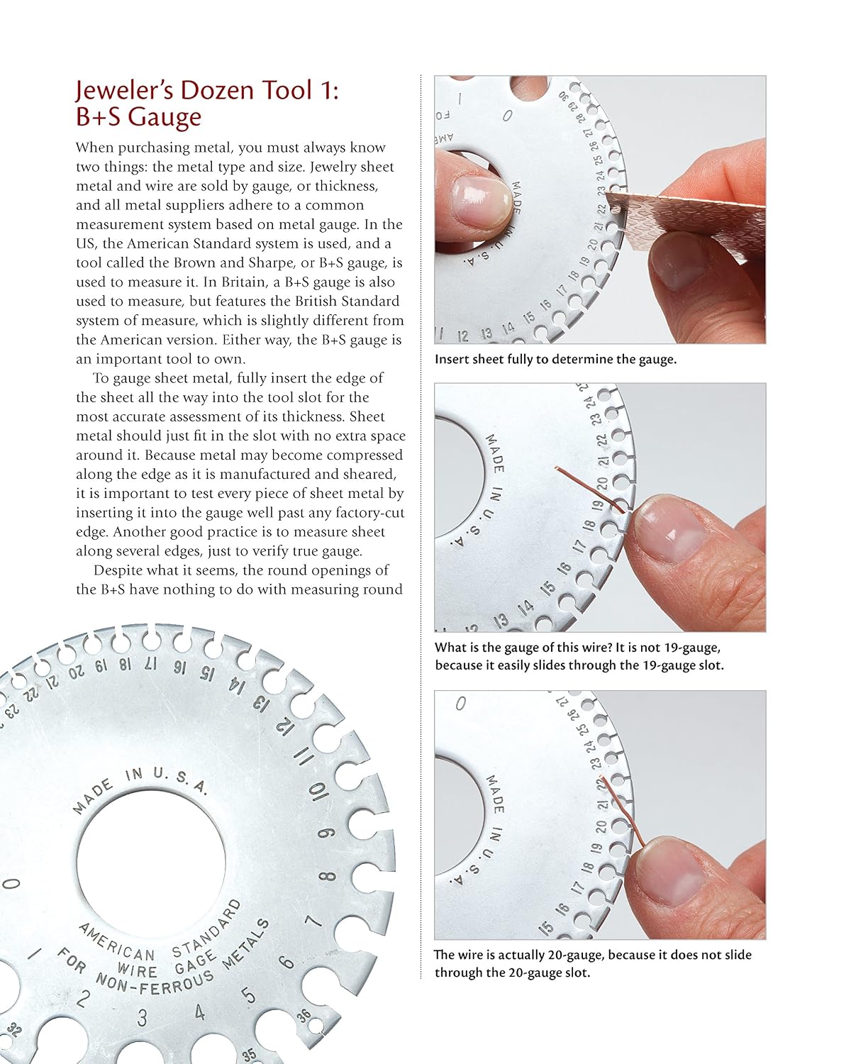 Metal Jewelry Workshop: Essential Tools, Easy-to-Learn Techniques, and 12 Projects for the Beginning Jewelry Artist (Fox Chapel Publishing) Step-by-Step Photos for Designs using 12 Simple Hand Tools