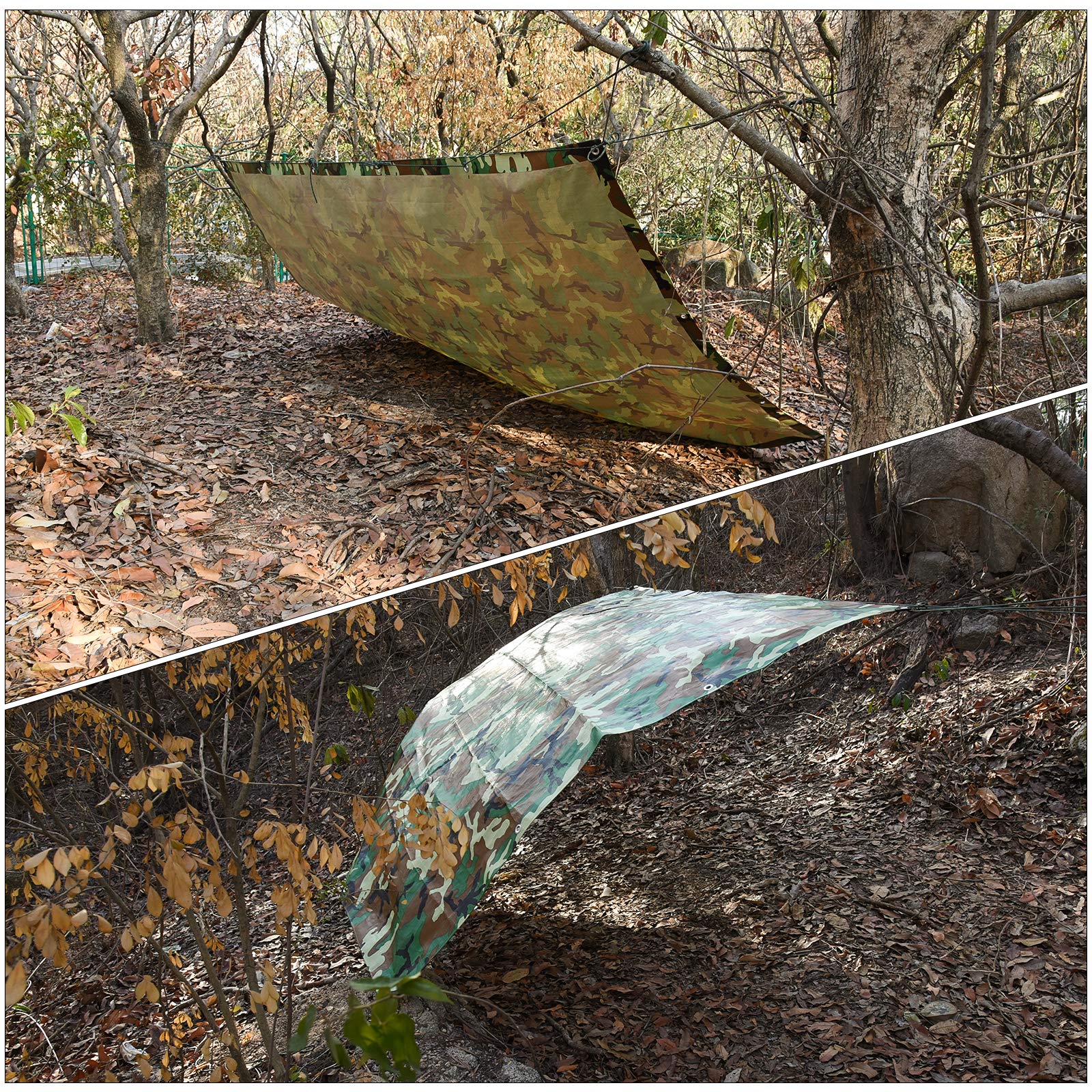 Moose Supply Abdeckplane Mit Zugseil – 2,7x2,9 M, Grün, 8 Mm Stärke Für Garten & Bau