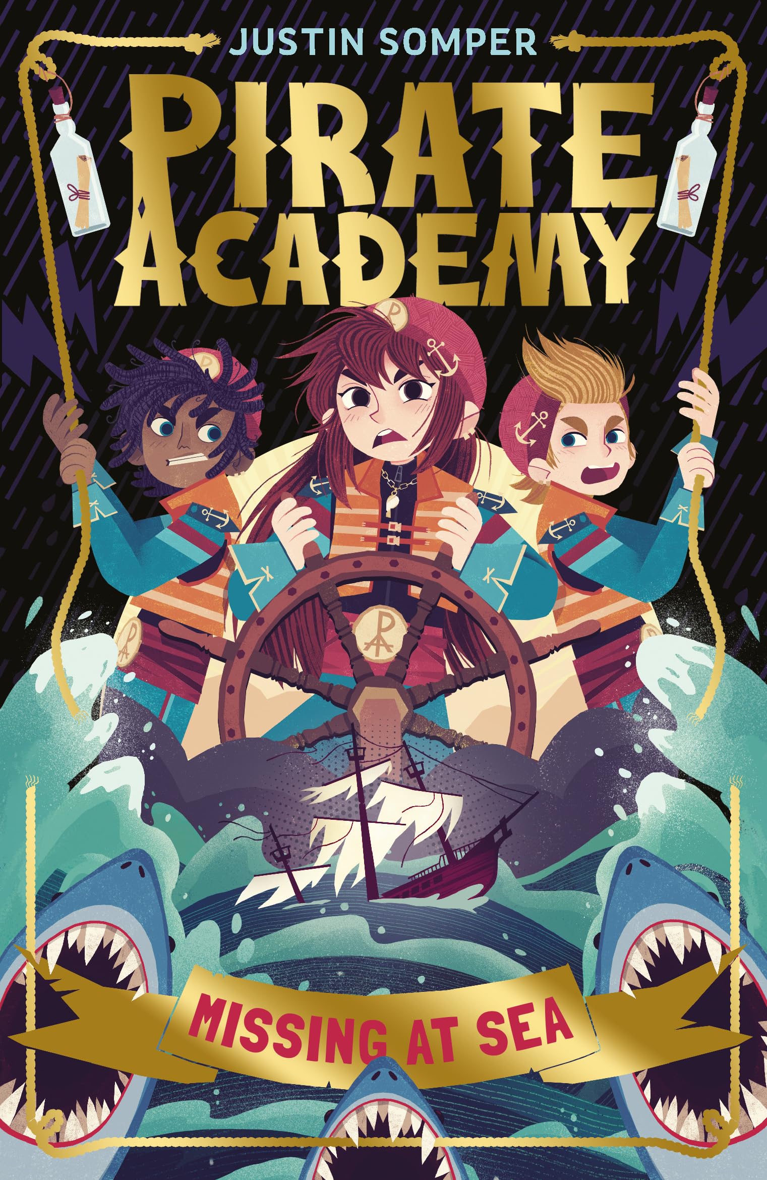 Missing at Sea Pirate Academy #2 by Justin Somper (Paperback Book)
