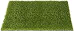 Artificial Grass, 30 x 17 Inches Fake Grass for Puppies & Cats, Washable Dog Grass Pee Pads with Drainage Holes for Pet Rest Area Outdoor Indoor Door Mat Decoration