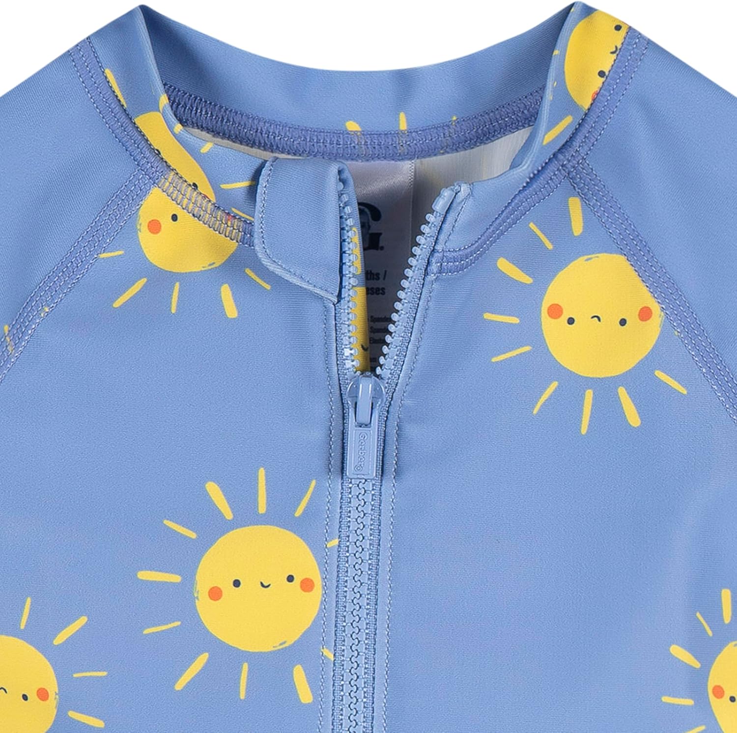 Gerber Baby Boys' Toddler Long Sleeve One Piece Sun Protection Rashguard Swimsuit