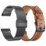 for Fitbit Versa 4 Bands, Replacement Watch Strap for Fitbit Versa 4/ Versa 3, Fitbit Sense 2/Sense Bands for Women Men-2 Pack